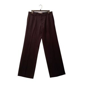 Ines De La Fressange Paris Womens Black Dress Trousers/Pants Wool Blend NWT SZ 6
